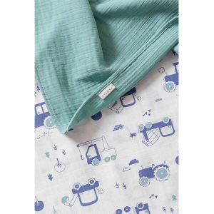 Set pelena 2 komada muslin 80x80cm bager