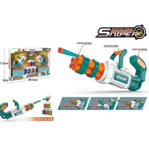 Set sa puškama,metkićima i limenkama Sniper Gun 854394 - Img 3