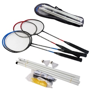 Set za badminton sa 4 reketa, 2 loptice i mrežom 22-629000