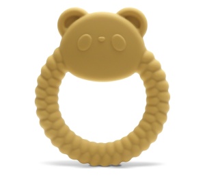 Silikonska Glodalica za Bebe Panda Žuta Lorelli Natural 10210870001
