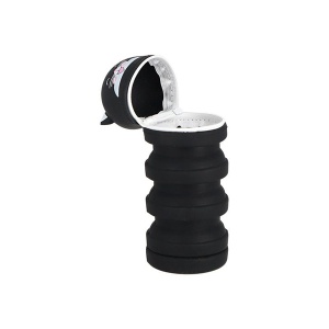 Silikonska pernica prazna Spirit Flex Cat 25 13x7x7cm crna maca - Img 3