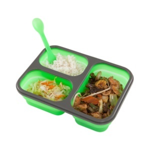Silikonski lunchbox sa 3 pregrade Camry CR6698 - Img 4