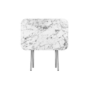 Sklopivi sto 60x80cm beli mermer Alesta AL10026BM - Img 2