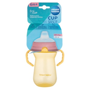 Šolja Sa Silikonskim Kljunom 250ml Žuta Canpol Babies 56/615_yel - Img 3