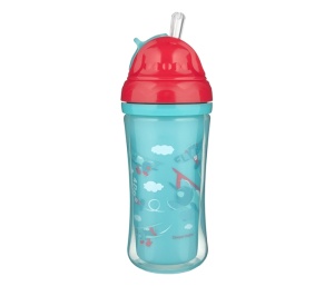 Šolja sa Slamčicom 260ml 12m+ Canpol Babies Avioni 74/052