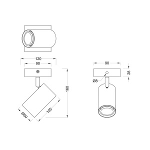 Spot lampa Marley Wood 1xGU10 Trio Lighting 812400131 - Img 2