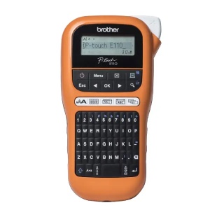 Štampač nalepnica PT-E110VP narandžasti Brothers PRI05674