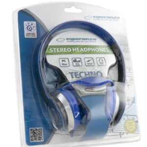 Stereo slušalice s mikrofonom ESPERANZA techno blue EH145B - Img 3