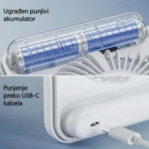 Stoni USB mini ventilator sa displejem 17417-5919WH - Img 2