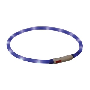 Svetleća ogrlica USB plava Trixie 12642 - Img 2
