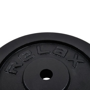 Tegovi set 2x20kg liveni crni RING RX PLO1-20 - Img 3