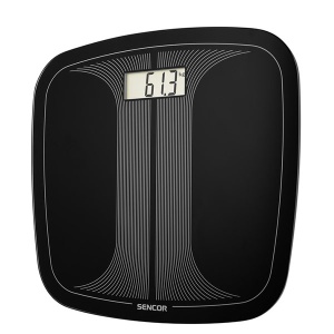 Telesna vaga Sencor SBS 2406BK crna kaljeno staklo do 150kg - Img 2