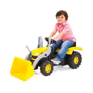 Traktor na pedale sa kašikom žuti Dolu 080516
