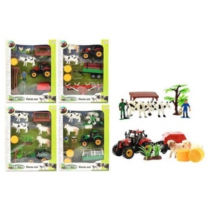 Traktor set farma sa vozilom 35619