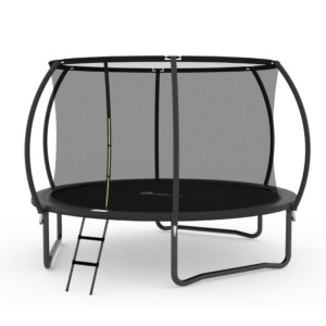 Trambolina Trampolina Premium Stil Crna 244cm sa merdevinama i unutrašnjom sigurnosnom mrežom - Img 3