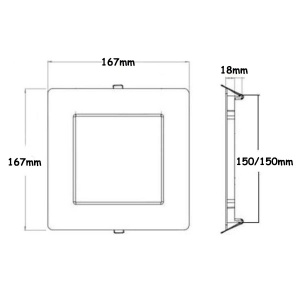 Ugradni Led panel 12W 6500K 167x167mm sa panik blokom Stellar 99XLED632CWE - Img 2