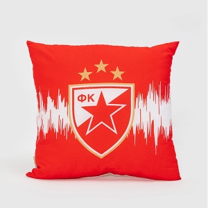 Ukrasni jastuk Crvena Zvezda 40x40cm crvena