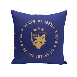 Ukrasni jastuk Crvena Zvezda 40x40cm Grb plava