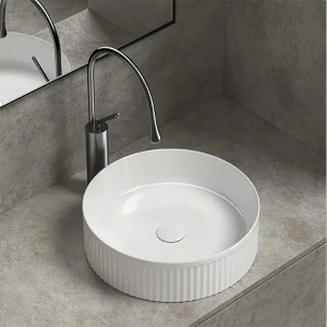 Umivaonik 41,5x41,5x12 beli Lux Art CL332 301291 - Img 5