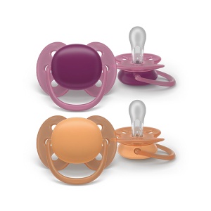 Varalica Za Bebe 18m+ 2 Komada Avent Soft narandžasta/ljubičasta SCF093/03