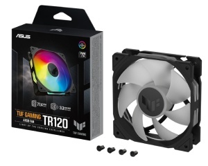 Ventilator Asus TUF Gaming TR120 ARGB Black, 120 mm