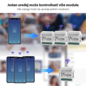 Wi-Fi smart prekidač-modul, 2x5A WFM-SWN02 - Img 4