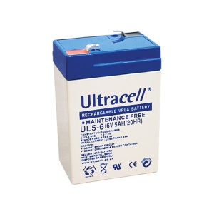 Žele akumulator 5Ah Ultracell 6V/5,0-Ultracell