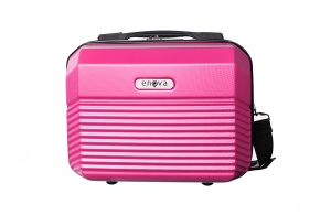 Ženski neseser kofer Enova Capri ABS 30x22x16cm roze