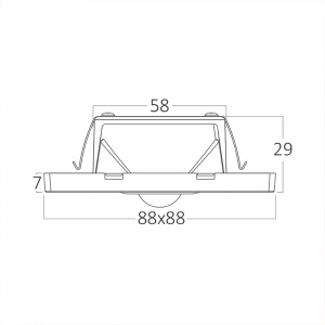 Zidna led lampa 1,5W Braytron BH07-00382 - Img 3