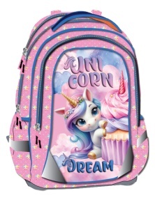 Anatomska Školska Torba Octopus Oet2612 Unicorn Dream 42x32x16,5cm roze plava
