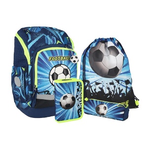 Anatomska torba set 4u1 Spirit Smart Pack Football plavi