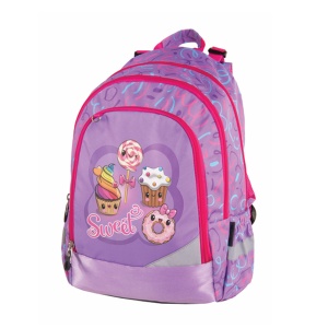Anatomski ranac za školu Pulse Light Muffins 41x28x20cm svetleći