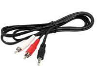 Audio kabl E-Green 3.5mm na 2xRCA 1.5m crni