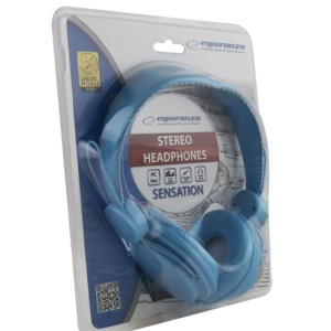 Audio Stereo slušalice ESPERANZA SENSATION BLUE EH148B - Img 2