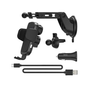 Auto drzač bezični punjač crni Hama FC10 Motion 188300