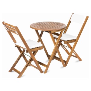 Balkonski set sto i 2 stolice FDZN 4003-T CAROL braon drvo FIELDMANN - Img 5