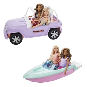 Barbi set 2 lutke sa brodom i kolima Barbie 954531 - Img 4