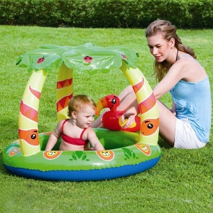 Bazen za decu BESTWAY Tropic jungle 99x91x71cm 367067 - Img 2