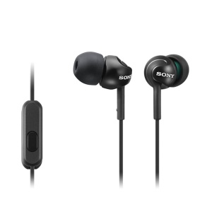 Bubice sa mikrofonom crne SONY MDR-EX110APB