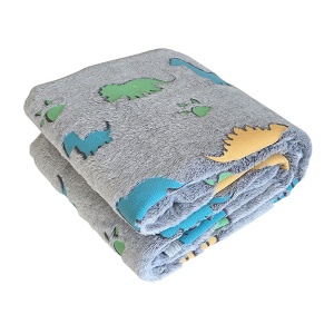 Ćebe za bebe koje svetli u mraku 95x120cm BBO Dino 632-DINO - Img 2