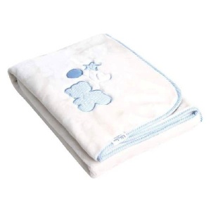 Ćebence za bebe Luxury sa vezom plavo Kikka Boo 31103020027