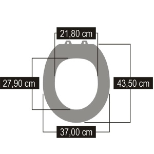 Daska za WC šolju lakirani medijapan svetlo plava DKSH305 - Img 2