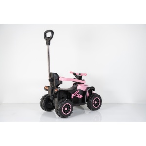 Dečija guralica kvad 921 roze crna sa roditeljskom ručkom 71x43x92cm - Img 3