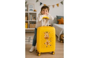 Dečiji Kofer Roll Roads Happy Pets ABS 40x55x20cm 37L žuta - Img 2