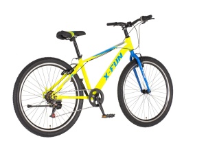 Dečiji MTB bicikl 26/18in 6 brzina 158-175cm žuti X-bike X Fun 1426150 - Img 2