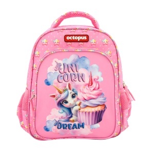 Dečiji Ranac Octopus Okb2612 Unicorn 26x10x30,5cm roze