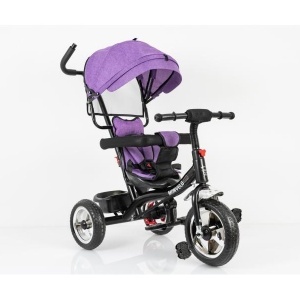 Dečiji tricikl sa tendom i pedalama ljubičasti BCK0906 - Img 2