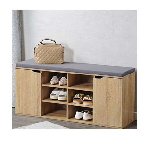 Drveni cipelarnik sa klupom 103x30,5x48cm Kesper KSP15928 - Img 2