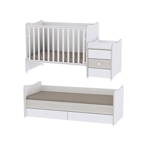 Drveni krevetac Maxi Plus White Coffee Lorelli Bertoni 10150300027 - Img 3