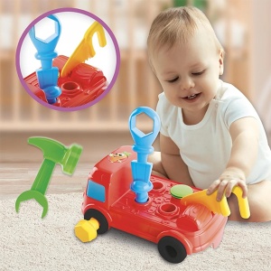 Edukativni set za bebe kamion sa alatom Carotina 57452 - Img 3